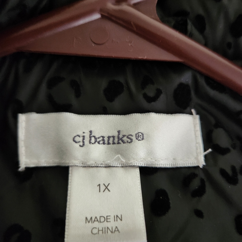 CJ Banks Black Patterned Vest - Picture 5 of 5
